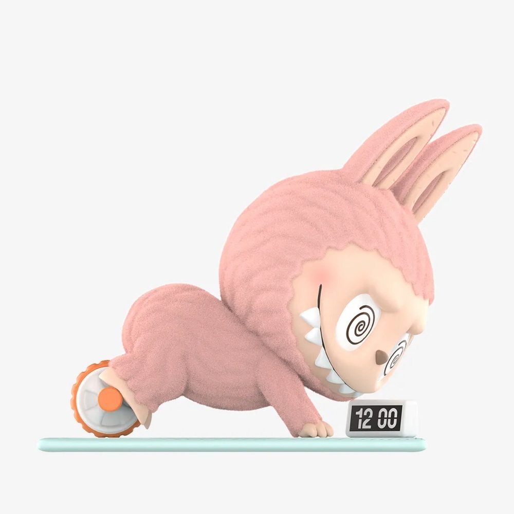 Pop Mart Labubu Lazy Yoga, Ab Roller